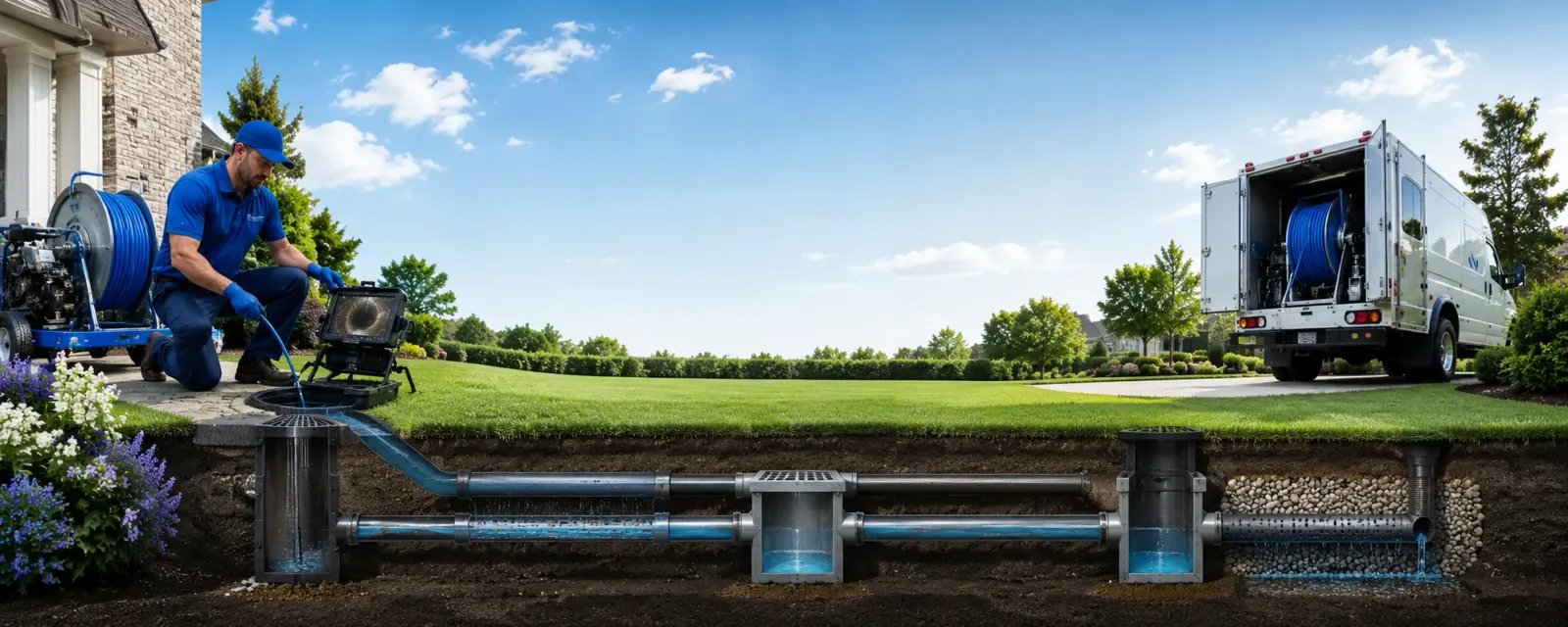 Outdoor drain cleaning information for Yale, IA